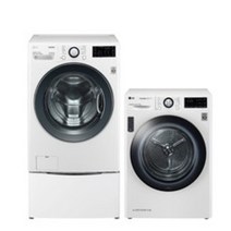 LG전자 트롬 트윈워시 건조기 세트 F19WDUM-9V 19kg + 9kg 방문설치, 화이트