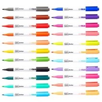 모나미 470 패브릭마카 낱색 24종 원단 천 염색붓펜, 형광핑크