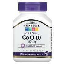 21세기 센트리 21st Century 센추리 액상 CoQ-10 100mg 빠른 흡수 소프트젤 90정, 100 mg