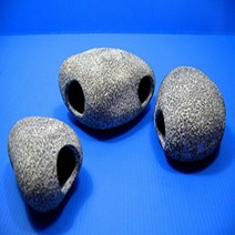 Dr. Moss 3 pcs Ceramic Aquarium Rock Cave Stones Fish Tank Decorations null, 1, 기타