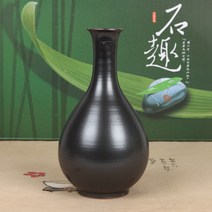 전통 흑유 옹기 주병 막거리 술병 -소, 1개