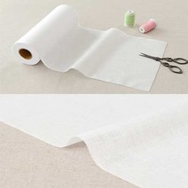 소잉데일리]열접착 롤 실크 심지 화이트 원단 의상 가방 소품 천09096, 선택완료, 고급 롤 실크심지_화이트