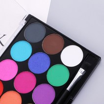 페인트붓 15 색 바디 페인트 메이크업 페이셜 페인팅 워터 잉크 오일 그래피티 브러쉬