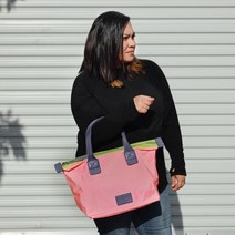여자명품마크제이콥스가방80009196 NWT Marc Jacobs Domo Arigato Nylon Travel Gym Bag Tote Fluoro Coral