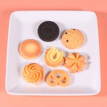 음식모형제작 미니어쳐 음식 소품 미니멀 플레이 모조 미니 음료 모형 블라인드 박스 마트 술병 장난감 세트, 23 쿠키 7종 세트
