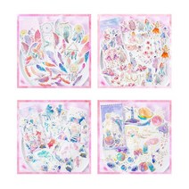 소녀의 작은 소원 일러스트 캐릭터 인물 고래 풍경 나비 다이어리 다꾸 인스 스티커, 07 : 나의무대