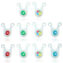 10 개 방수 LED 텐트 스트링 로프 가드 매달려 조명 야외 캠핑 낚시 경고 안전 램프 임의의 색상, WHITE|CHINA