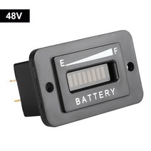 납산 배터리 48V 납산 배터리 표시기 게이지 LED 미터 Ezgo 클럽 자동차 야마하 골프 카트 모터 드롭쉽 CS, 01 Black