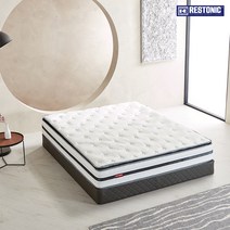 [레스토닉] 유로탑(N-HS) 투매트리스 침대(Q), 01)머드그레이