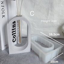 수경 화분 실리콘 몰드 아치 모양의 직사각형 원형 재배 석고 시멘트 공예, 03 dome