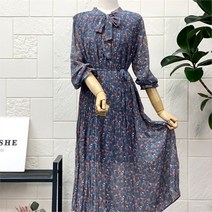 애티쉬 NC09 잔플라워 리본 플리츠원피스 SOP1R359
