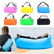 빈백 에어 쇼파 소파 쿠션 감성 캠핑 침대 차박 수영장 바다 휴대 비비드 튜브 의자 해먹, 옐로우