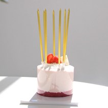 골드 파티초 (8입)-디자인 특별한 촛불 양초 생일 막대 픽 데코 장식