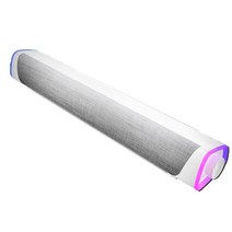 3D 서라운드 사운드 바 블루투스 5.0 유선 컴퓨터 스피커 스테레오 서브 우퍼 노트북 PC 극장 tv용, 02 White