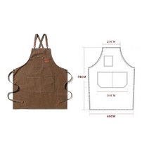 미용실 카페 유치원 앞치마 네일샵 공방 바리스타 앞트임 어린이집 화방 캔버스, 그린
