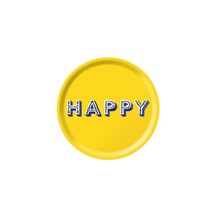 [야미다]해피 원형 트레이 옐로우(31cm)