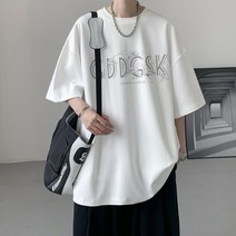 여름일계미들러반팔티셔츠남성루즈핏티셔츠레깅스DT1766/P25