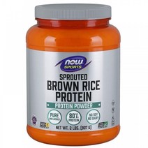 NOW Sports 나우 스포츠 브라운 라이스 프로틴 발아현미 식물성 단백질 2lb(907g) Sprouted Brown Rice Protein, 1개, 1