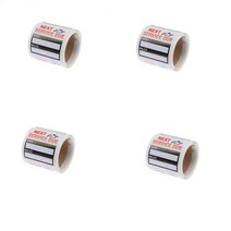 오일 교환 스티커 날짜 라벨 태그 서비스 알림 사각형 모양 흑백 자동차 이동식 100 개, [03] 20pcs 4 roll