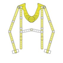 투명 모델 누끼 옷걸이 프레임 쇼핑몰 의류 촬영용 상의, 옷걸이 + H 허리 지지대규격