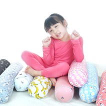 핑키하우스 순면 유아 주니어 아기 바디필로우 죽부인 롱쿠션 안고자는베개, 09.폭스베베 옐로우