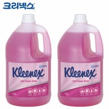 크리넥스 손세정제 향기좋은 핸드워시 폼 솝 그린플로럴향 4L x 2개, 상품선택, 상세페이지 참조