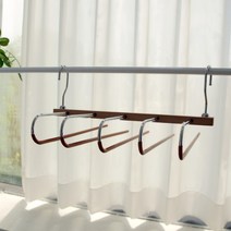 [브이앤비리빙] 5단 우드 바지 걸이 1P, 1개, 단품