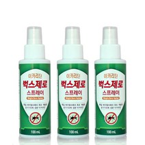 이카리딘 벅스제로 스프레이 100ml 3개 모기기피제