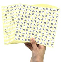 알파벳 번호 숫자스티커 티셔츠사이즈 택배 의류 라벨 사이즈스티커, M