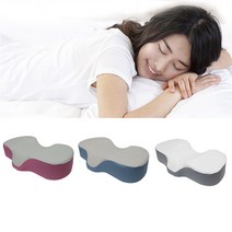잠앤잠 3D 숨쉬는 경추 베개 에어홀 메모리 폼 매직 인체공학 설계 신소재 커버 듀폰 커버, 03.그레이