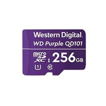 Western Digital WD Purple SC QD101 256GB 스마트 비디오 감시 microSDXC 카드 최대 128TBW의 울트라 내구성, 256GB_현재 버전