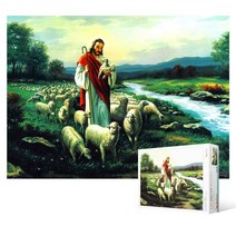 쭈bapha_150피스 직소퍼즐 목자되신 예수님Ⅲ 만들기 액자용 선물용 수집용 기독교 교인용 사진 종이 키덜트 종교 교회♥LtMS, ♥myside!