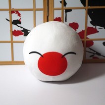 폴란드 공 이모티콘 캐릭터 볼 인형 쿠션 베개 원형, 일본 1_직경 약 20cm