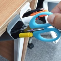 붙이는 필기구정리함 연필꽂이 볼펜꽂이 그레이