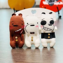 베어삼총사 인형 DIY 양말인형 바느질 수업교구, 백곰