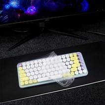 로지텍 팝 키 무선 기계 이모티콘 키보드 실리콘 노트북 커버 보호대, 01 transparent