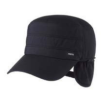 [마운티아] 남성 겨울 패딩 모자 플리스 군모 패딩캡 M4A스니카, 색상:차콜 / 사이즈:060