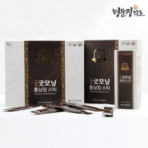 명문정약초 굿모닝 홍삼정스틱 30포 선물용 6년근 홍삼 농축액, 10ml x 30포