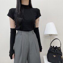 VANANA2 여성 페미닌 투웨이 폴라 반팔 워머 세트