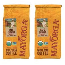 Mayorga Cafe Cubano Dark Roast Whole Bean Coffee 마요르가 카페 쿠바노 다크 로스트 홀빈 원두커피 907g 2팩