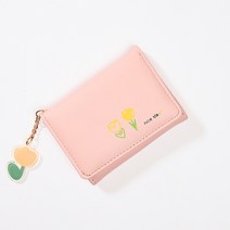 여성 여자 여아 학생 미니 3단 초등 어린이 친구선물 동전수납 반지갑