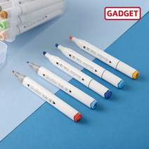 가제트 수성 트윈 마카펜 24색 세트 마커펜 브러쉬 어린이미술놀이 집콕놀이