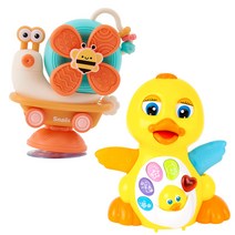 리틀클라우드 달팽이 무한변신 장난감 + 아기와 놀아주는 오리친구 오순이, 오렌지+오순이