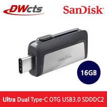 샌디스크 울트라 듀얼 USB 드라이브 TYPE-C SDDDC2, 16GB