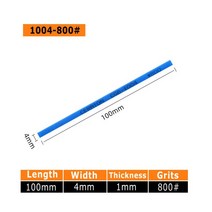 CERATON-1004 세라믹 섬유 스톤 몰드 연마 그라인딩 1*4*100mm 1 피스/5 피스, 01 800 Grit_02 5pcs Pack, 01 800 Grit_02 5pcs Pack