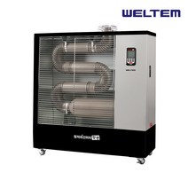 웰템 돈풍기 곱창난로 WHO-115 원적외선 대형온풍기 주름관 튜브히터 히터 핫센