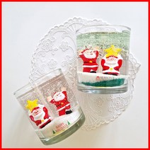 (9온즈 2개만들기) 별산타-크리스마스 양초 젤캔들 키트 만들기(270ml/2), 클린코튼, 레드, 2개
