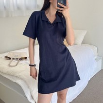 퍼니걸스 6270 데일리 카라 무지 스트랩 미니 여성 원피스 여성의류