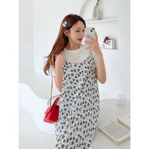 래피의류 플라워원피스 끈원피스 여름원피스 뷔스티에