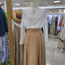 스테파니 DP01 태슬 리본 장식 블라우스 A20SH0604